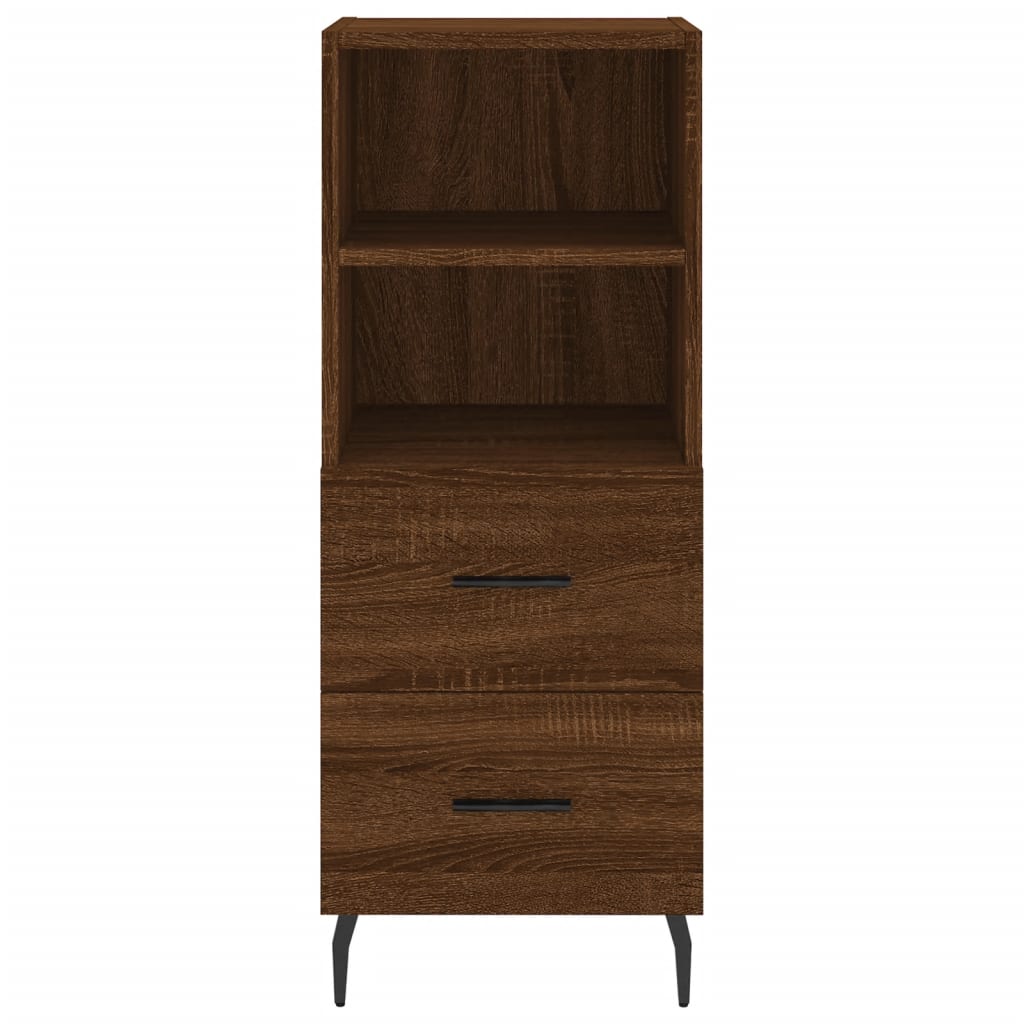 Sideboard Braun Eichen-Optik 34,5x34x90 cm Holzwerkstoff