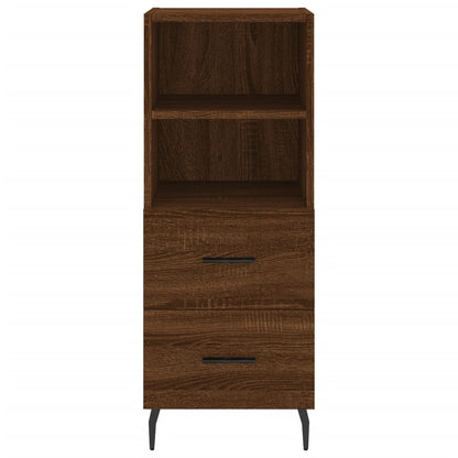 Sideboard Braun Eichen-Optik 34,5x34x90 cm Holzwerkstoff