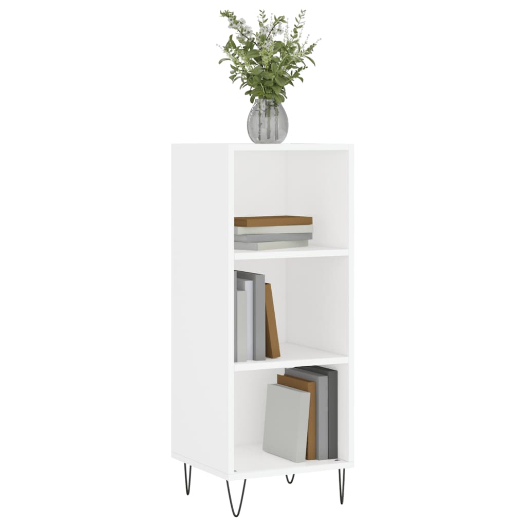 Skænk Hvid 34,5x32,5x90 cm Træ Materiale
