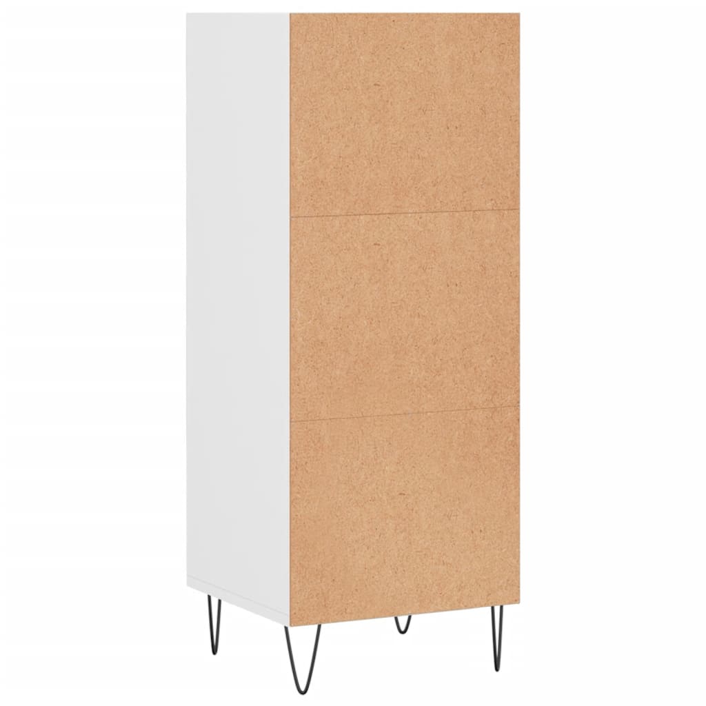 Skænk Hvid 34,5x32,5x90 cm Træ Materiale