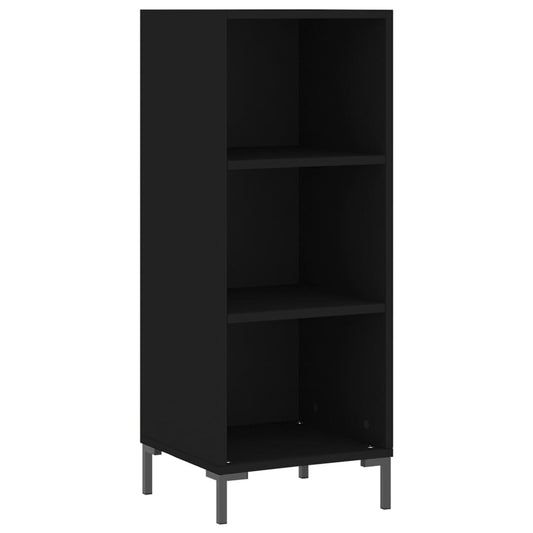 Skænk Sort 34,5x32,5x90 cm Træ Materiale