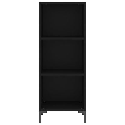 Skænk Sort 34,5x32,5x90 cm Træ Materiale
