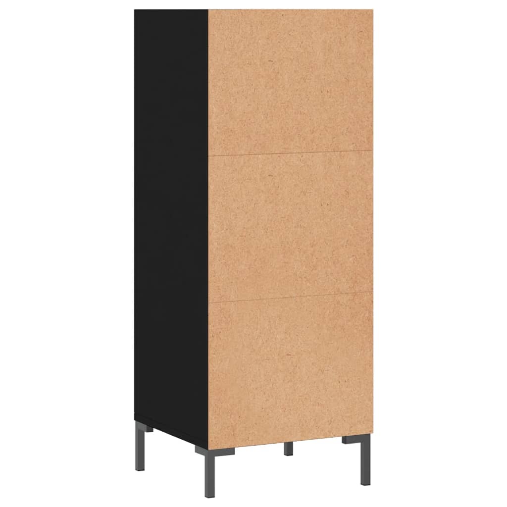 Skænk Sort 34,5x32,5x90 cm Træ Materiale