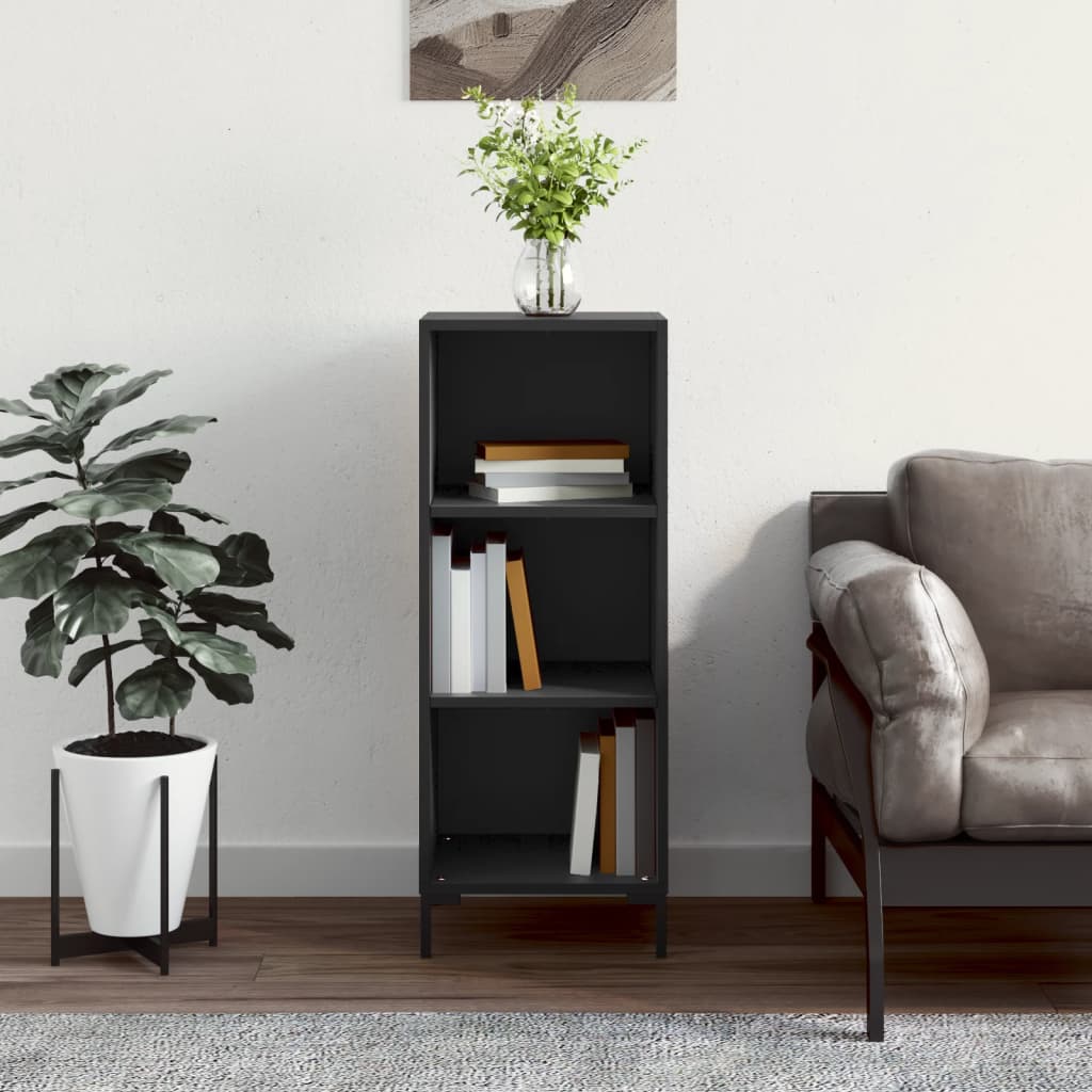Skænk Sort 34,5x32,5x90 cm Træ Materiale
