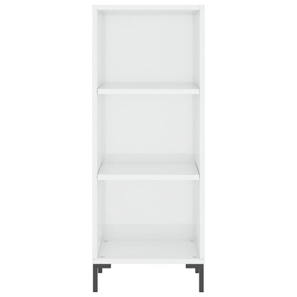 Skænk Højglans Hvid 34,5x32,5x90 cm Træmateriale