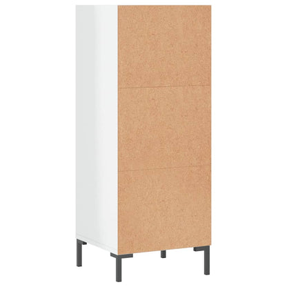 Skænk Højglans Hvid 34,5x32,5x90 cm Træmateriale