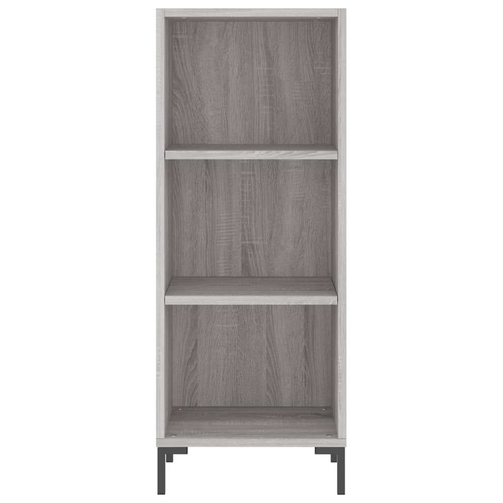 Sideboard Grau Sonoma 34,5x32,5x90 cm Holzwerkstoff