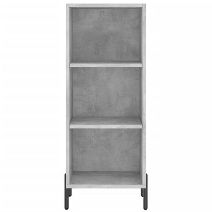 Skænk Beton Grå 34,5x32,5x90 cm Træ Materiale