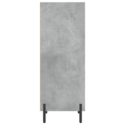 Skænk Beton Grå 34,5x32,5x90 cm Træ Materiale
