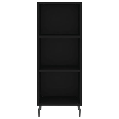 Sideboard Schwarz 34,5x32,5x90 cm Holzwerkstoff