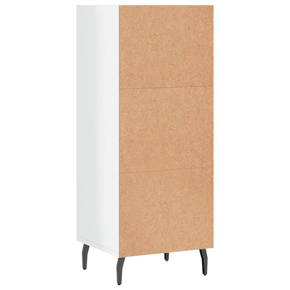 Skænk Højglans Hvid 34,5x32,5x90 cm Træmateriale