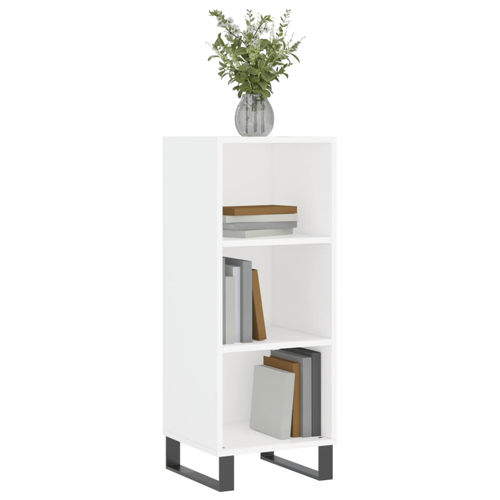 Skænk Hvid 34,5x32,5x90 cm Træ Materiale