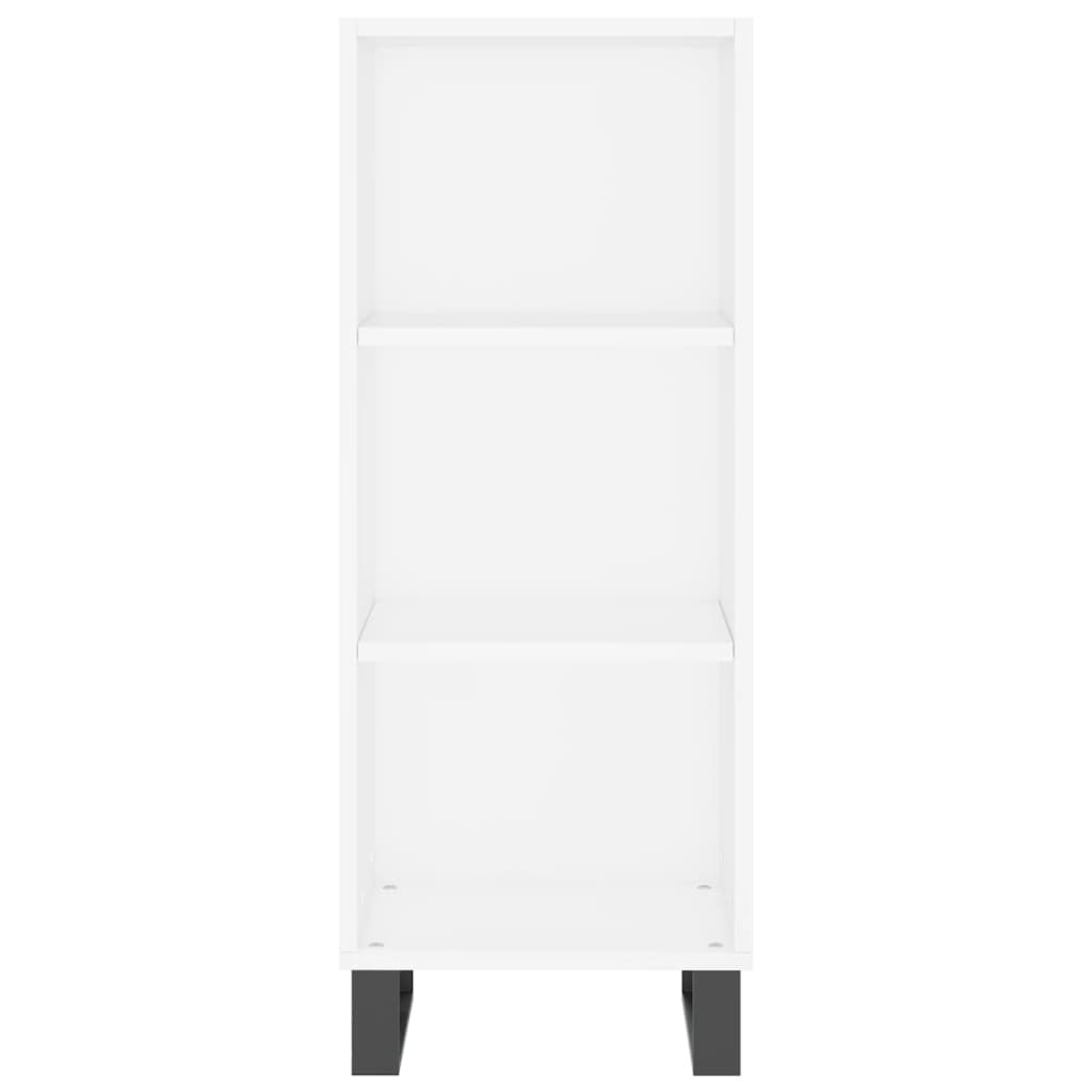Skænk Hvid 34,5x32,5x90 cm Træ Materiale