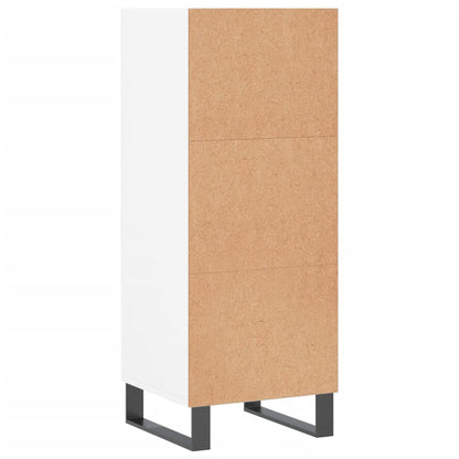 Skænk Hvid 34,5x32,5x90 cm Træ Materiale