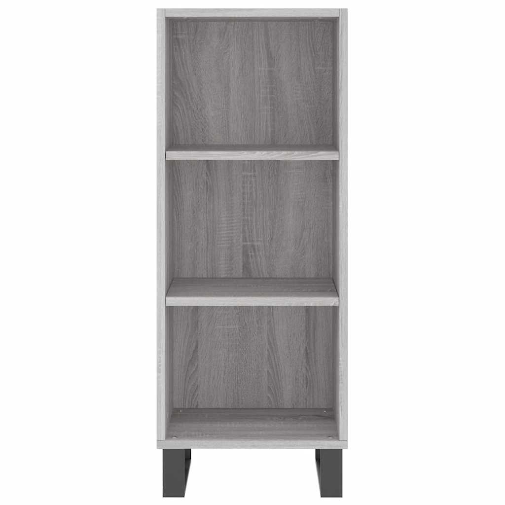 Sideboard Grau Sonoma 34,5x32,5x90 cm Holzwerkstoff