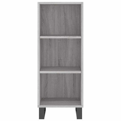Sideboard Grau Sonoma 34,5x32,5x90 cm Holzwerkstoff