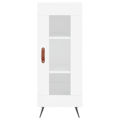 Sideboard Hochglanz-Weiß 34,5x34x90 cm Holzwerkstoff