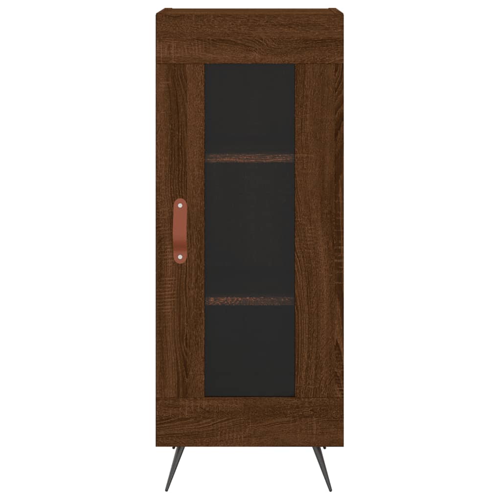 Sideboard Braun Eichen-Optik 34,5x34x90 cm Holzwerkstoff