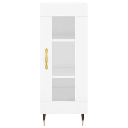 Sideboard Hochglanz-Weiß 34,5x34x90 cm Holzwerkstoff