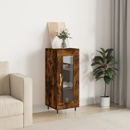 Sideboard Räuchereiche 34,5x34x90 cm Holzwerkstoff