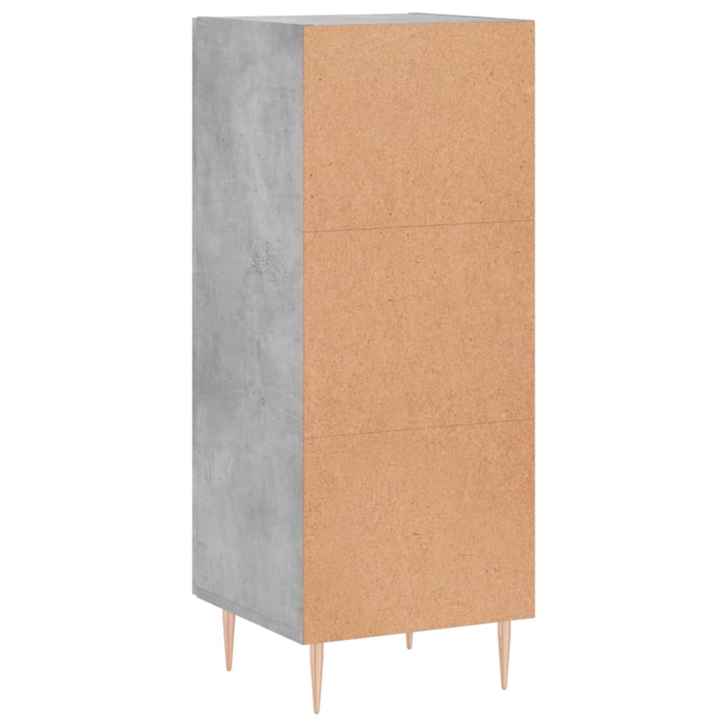 Sideboard Betongrau 34,5x34x90 cm Holzwerkstoff