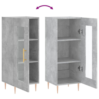 Sideboard Betongrau 34,5x34x90 cm Holzwerkstoff