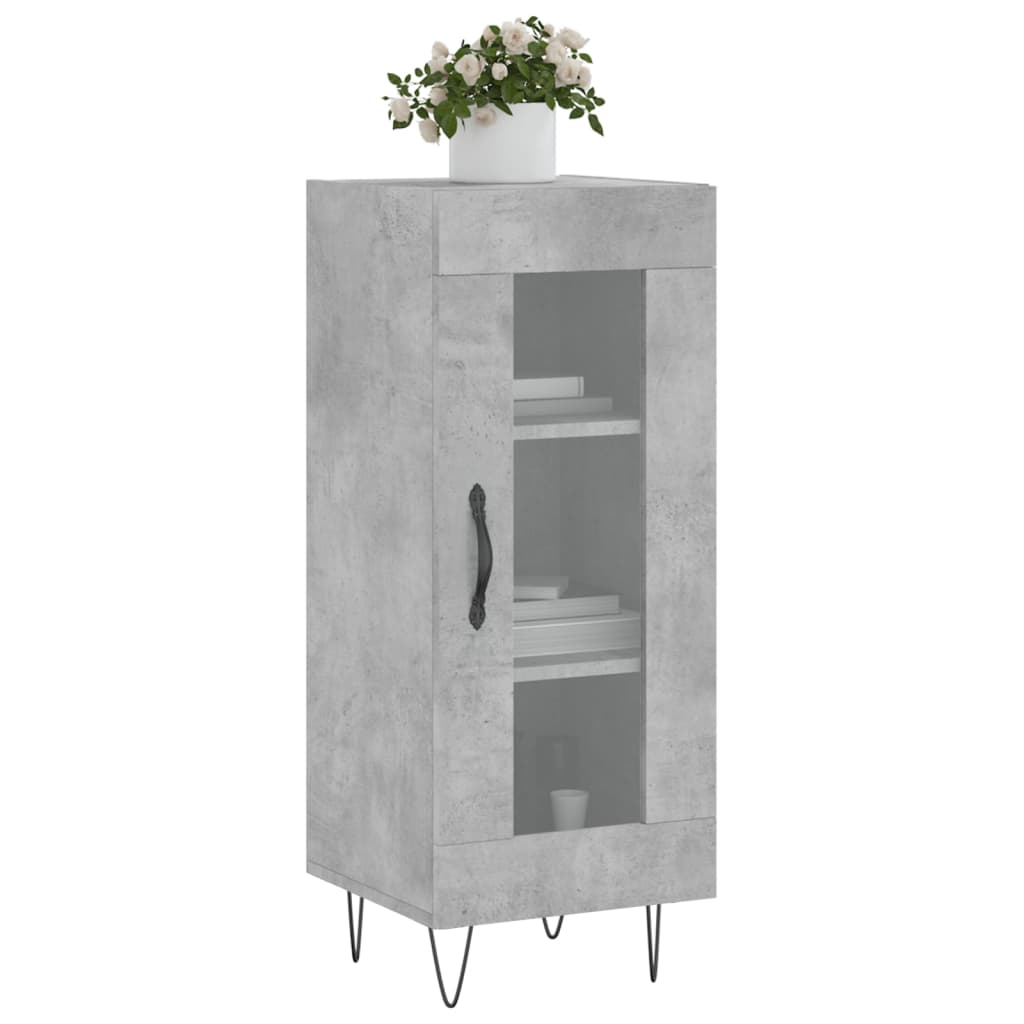 Sideboard Betongrau 34,5x34x90 cm Holzwerkstoff
