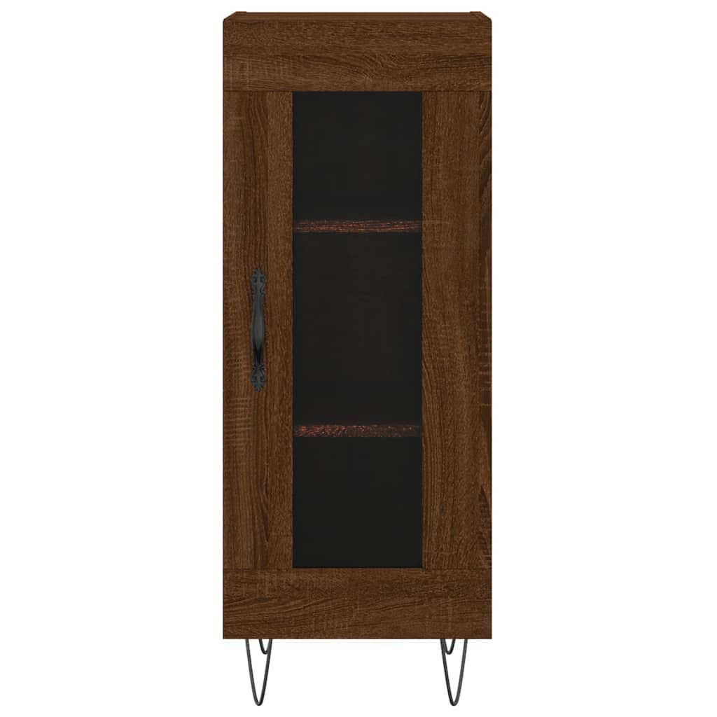 Sideboard Braun Eichen-Optik 34,5x34x90 cm Holzwerkstoff