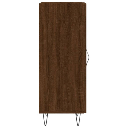 Sideboard Braun Eichen-Optik 34,5x34x90 cm Holzwerkstoff