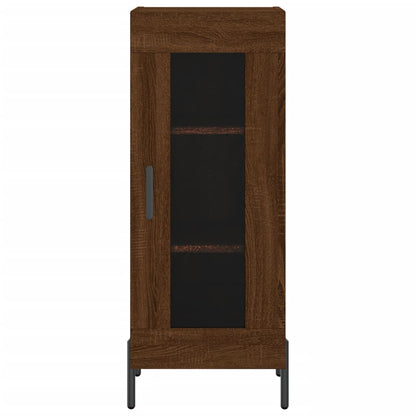 Sideboard Braun Eichen-Optik 34,5x34x90 cm Holzwerkstoff