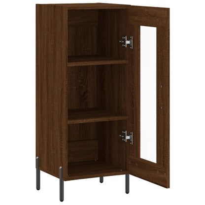 Sideboard Braun Eichen-Optik 34,5x34x90 cm Holzwerkstoff