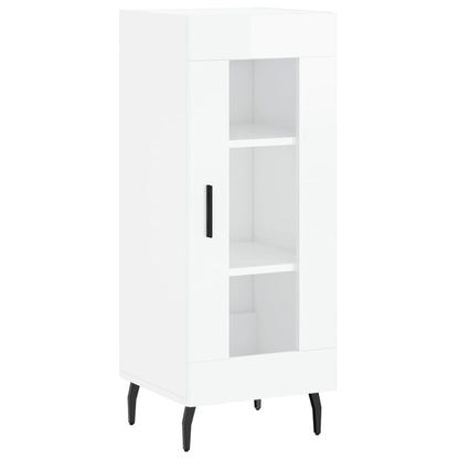 Sideboard Hochglanz-Weiß 34,5x34x90 cm Holzwerkstoff