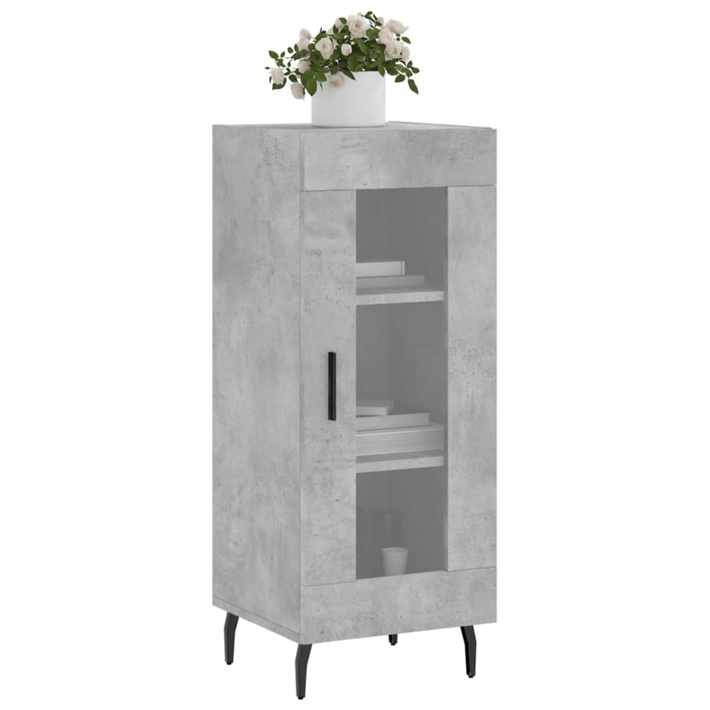 Sideboard Betongrau 34,5x34x90 cm Holzwerkstoff