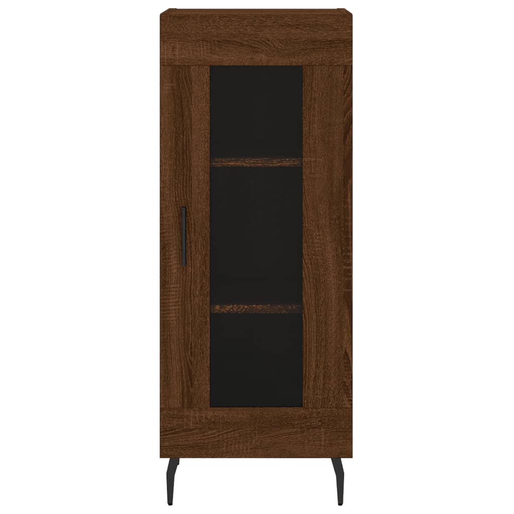 Sideboard Braun Eichen-Optik 34,5x34x90 cm Holzwerkstoff