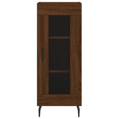 Sideboard Braun Eichen-Optik 34,5x34x90 cm Holzwerkstoff