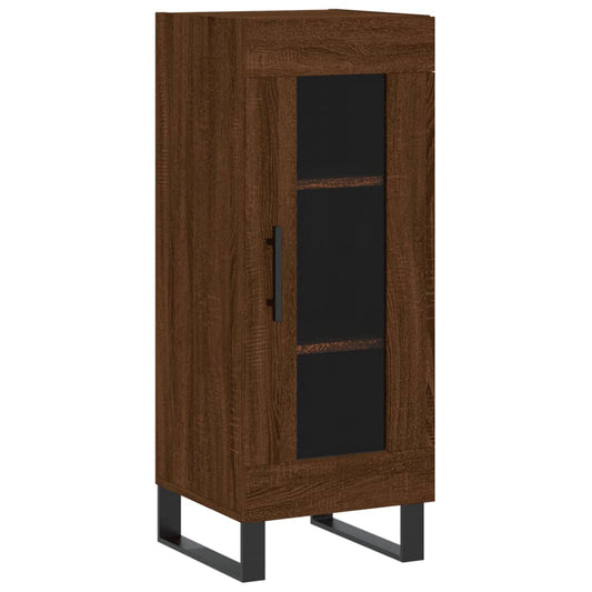 Sideboard Braun Eichen-Optik 34,5x34x90 cm Holzwerkstoff