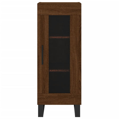 Sideboard Braun Eichen-Optik 34,5x34x90 cm Holzwerkstoff