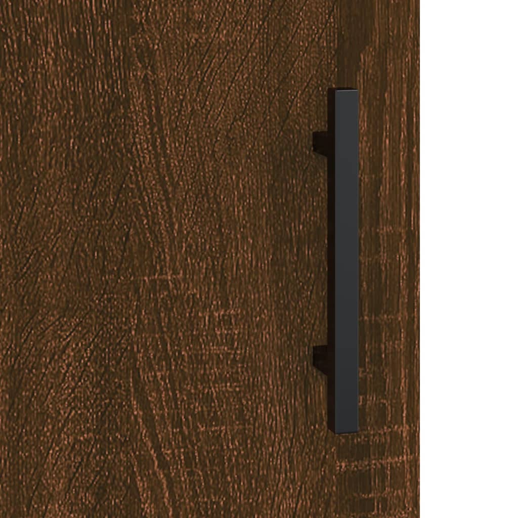 Sideboard Braun Eichen-Optik 34,5x34x90 cm Holzwerkstoff