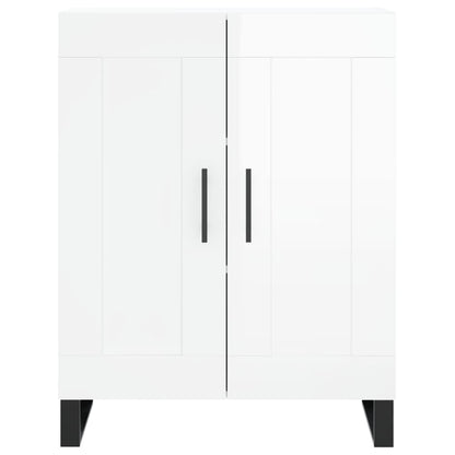 Sideboard Hochglanz-Weiß 69,5x34x90 cm Holzwerkstoff