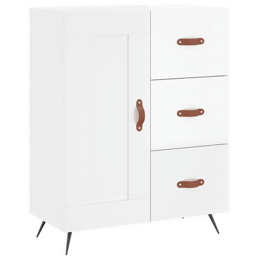 Sideboard Hochglanz-Weiß 69,5x34x90 cm Holzwerkstoff