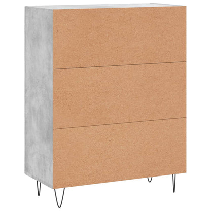 Sideboard Betongrau 69,5x34x90 cm Holzwerkstoff