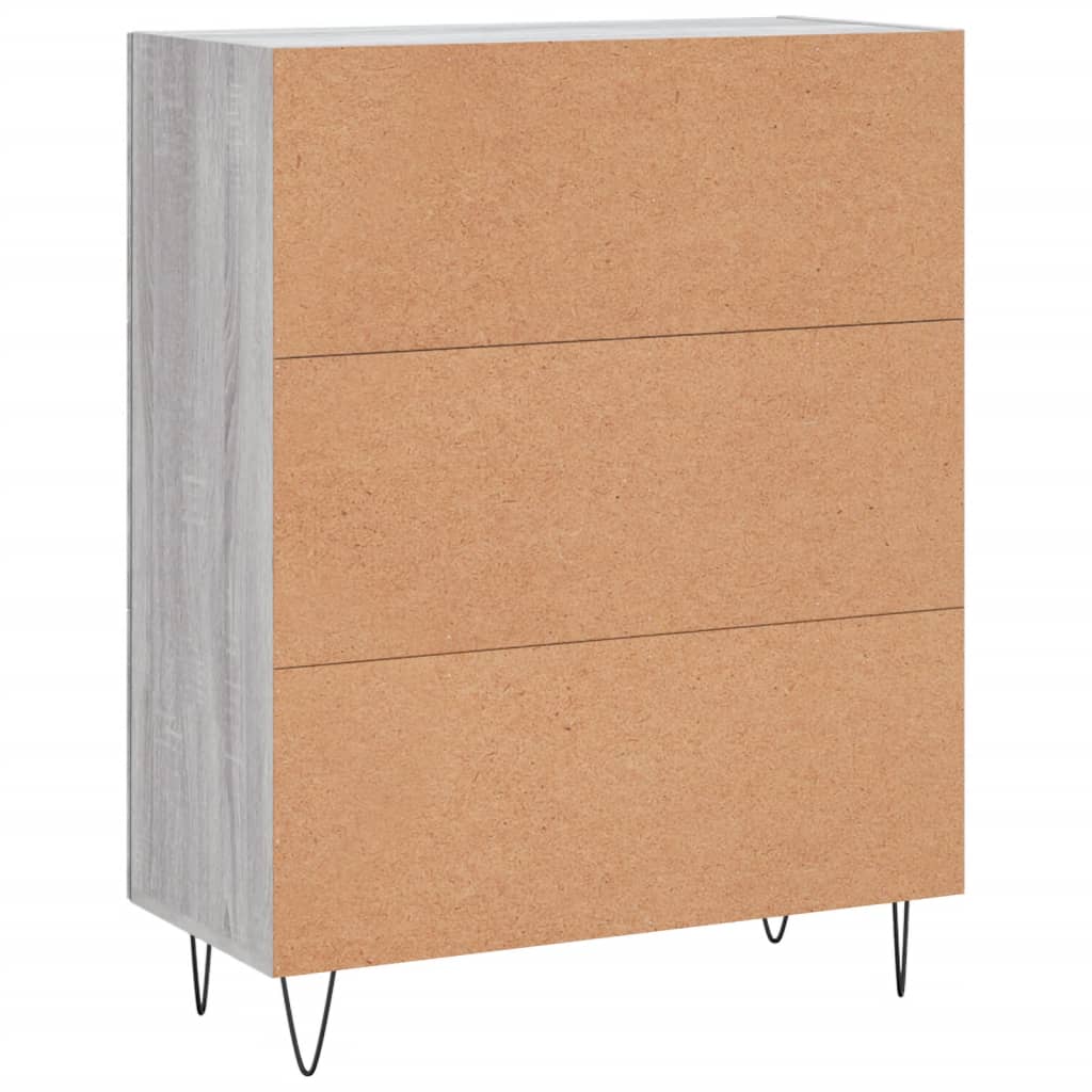 Sideboard Grau Sonoma 69,5x34x90 cm Holzwerkstoff