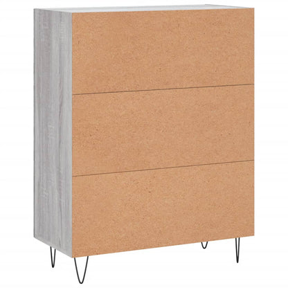 Sideboard Grau Sonoma 69,5x34x90 cm Holzwerkstoff