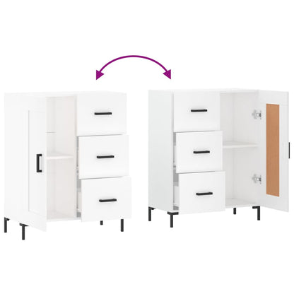 Skænk Hvid 69,5x34x90 cm Træ Materiale