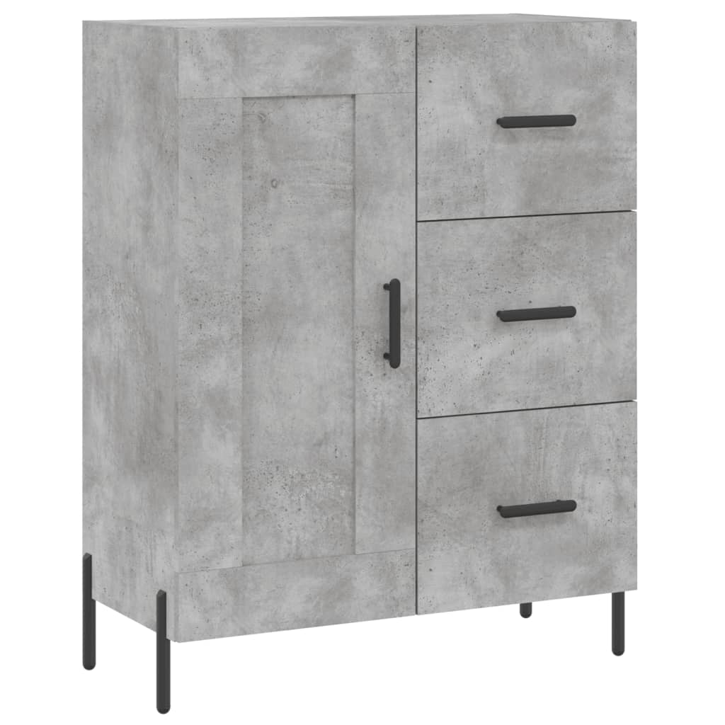 Sideboard Betongrau 69,5x34x90 cm Holzwerkstoff