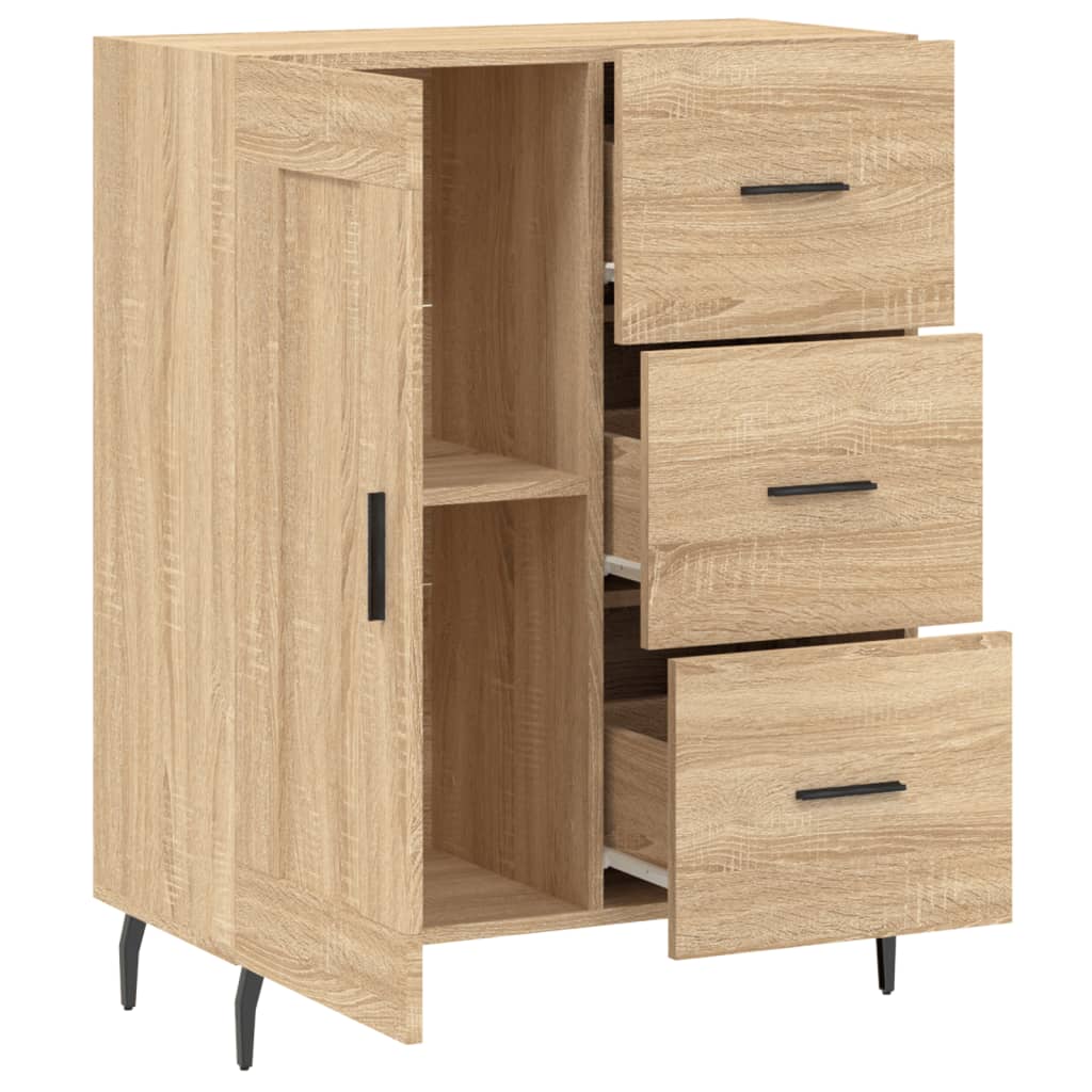 Sideboard Sonoma-Eiche 69,5x34x90 cm Holzwerkstoff