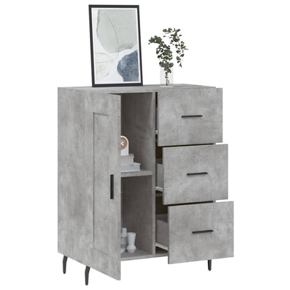 Sideboard Betongrau 69,5x34x90 cm Holzwerkstoff