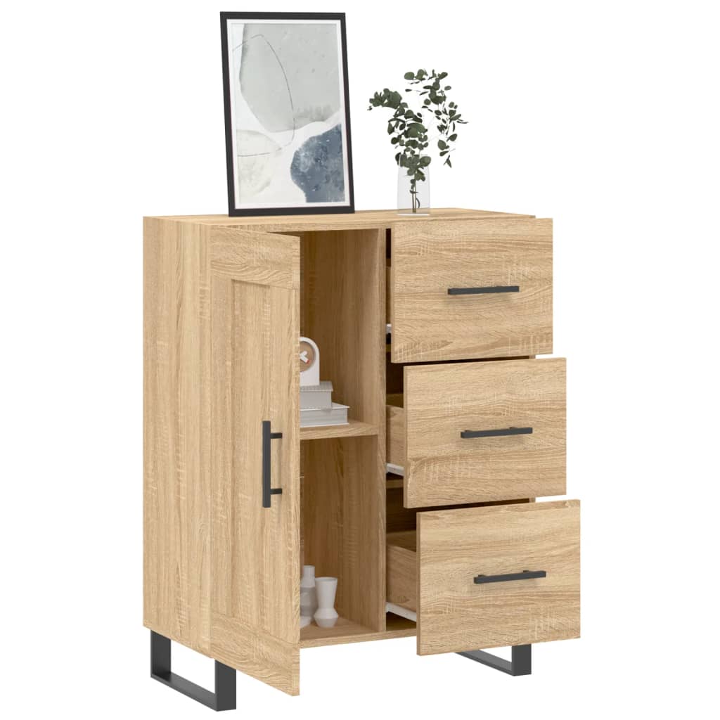 Sideboard Sonoma-Eiche 69,5x34x90 cm Holzwerkstoff