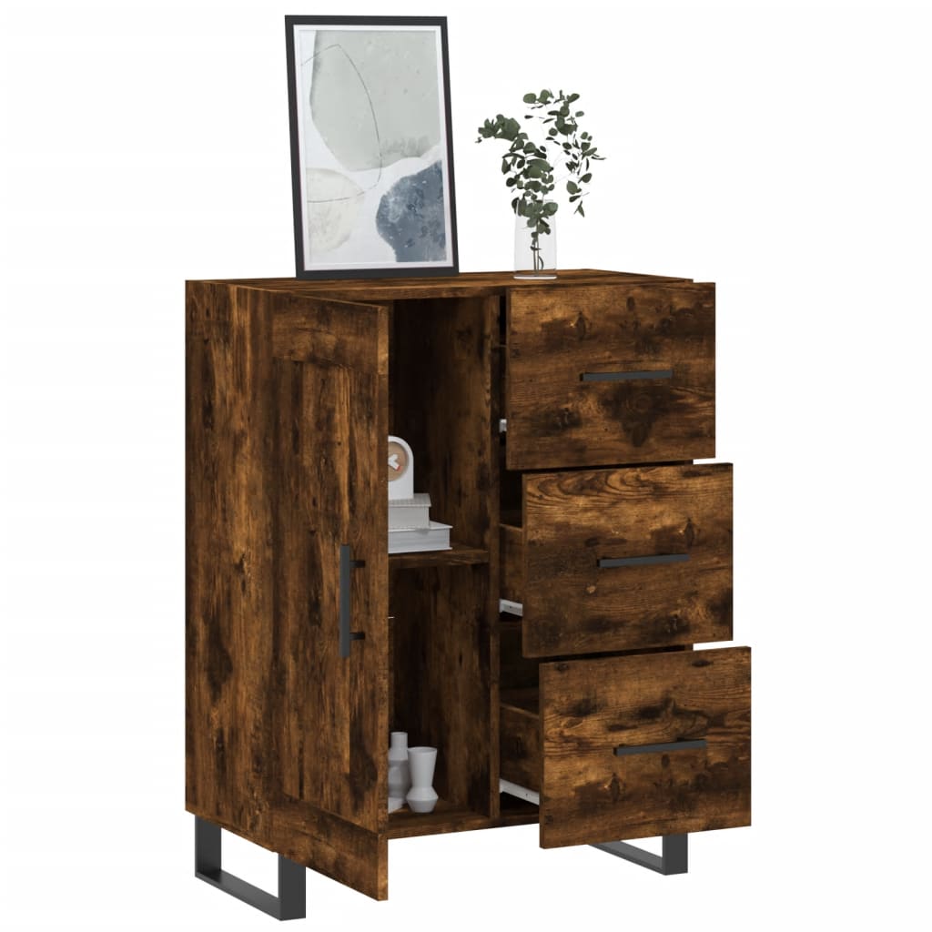 Sideboard Räuchereiche 69,5x34x90 cm Holzwerkstoff