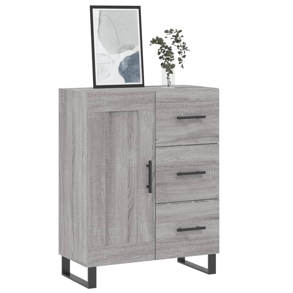 Sideboard Grau Sonoma 69,5x34x90 cm Holzwerkstoff